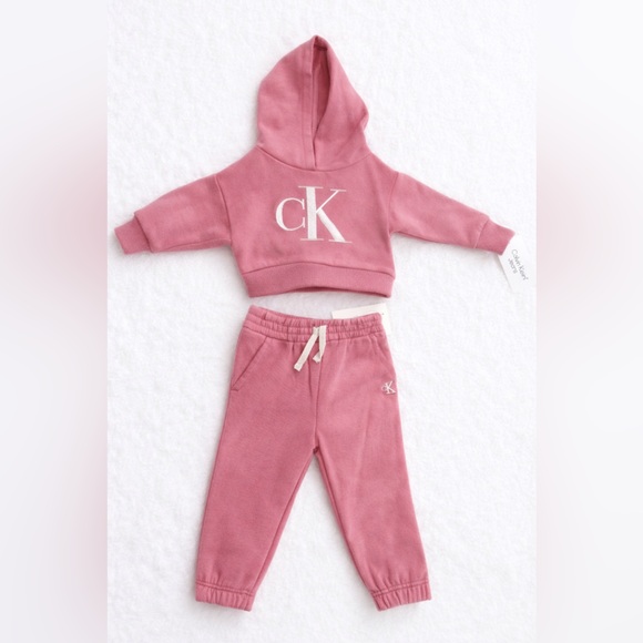 Calvin Klein Jeans Other - Calvin Klein Baby Girl 2-Piece Hoodie & Jogger Set – 12 Months – Brand New